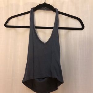 Brandy Melville Grey Halter Top
